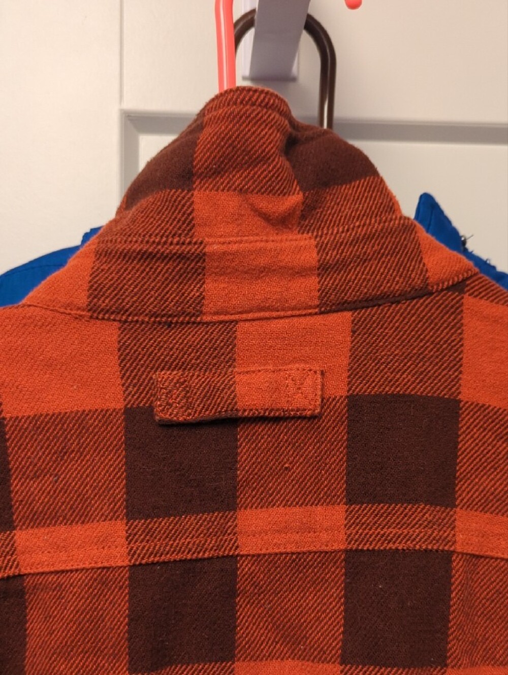 Men's Orange & Brown Plaid Field Jacket Duluth Flannel And Quilted Duck Line- M - Picture 13 of 16